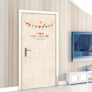 현관문시트지 리폼 무늬목 / Have a nice day(우드패널A형)