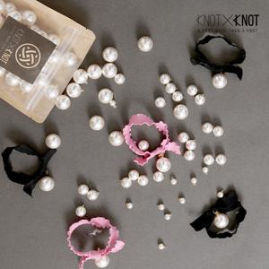 [KNOTXKNOT] 왕진주 웨이브 헤어타이 고무줄