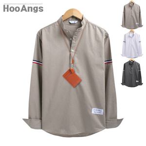 [후앙스] 소매테이프 헨리넥셔츠 SMST4437
