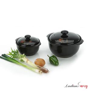 [레디앙] 내열냄비 블랙로즈 1호, 3호세트