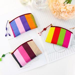 [박씨상방] 깜찍이 색동 신사각 동전지갑