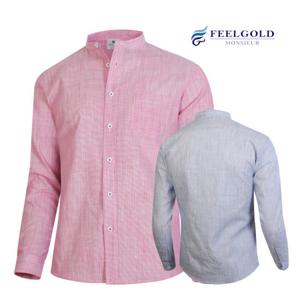 [필골드] MS514 필라필 면 헨리넥셔츠