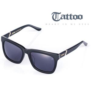 타투 TA3009S-01 블랙 뿔테 남자여자 선글라스 연예인착용인기