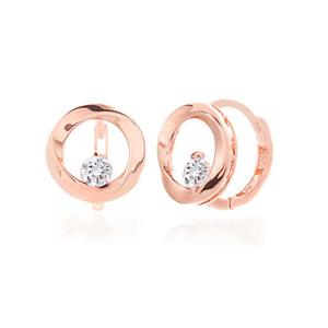 [더스톤즈쥬얼리] 14k 꼬임 리스 링 귀걸이