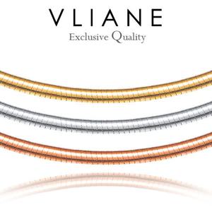 [브리앙] 18K 테크닉 양면 오메가 4mm 목걸이 (금목걸이,선물)