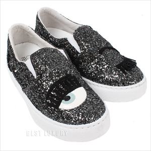 [키아라페라그니] 여성 윙크 슬립온 CF653 ANTRACITE 다크실버