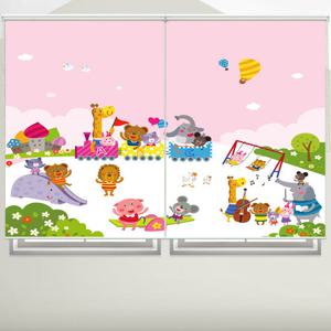 방염암막 실사 롤스크린 블라인드 가로185 세로230cm