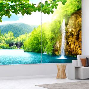 암막 실사 롤스크린 블라인드 가로155 세로185cm