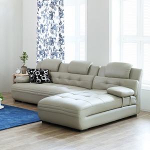 지정일 배송 4인용 가죽 카우치 쇼파 JS003