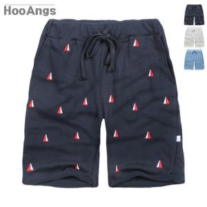 [후앙스] 5부 돛단배자수 쭈리반바지 BMBP1180