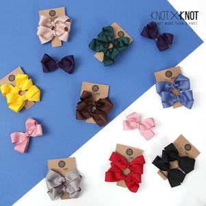 [KNOTXKNOT] 풀칼라 국민리본 집게핀 2pcs