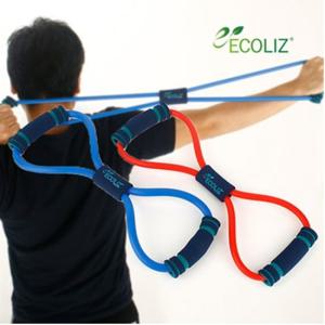 [에코리즈] 대만산 8자형 튜빙밴드/근력/악력/고무밴드/헬스