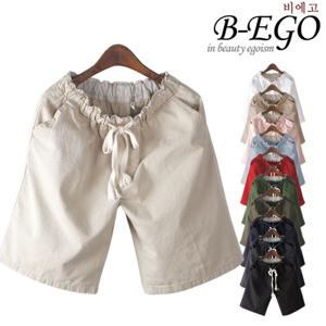 [비에고]804BG_시원한 밴딩 5부 면바지