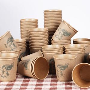 크라프트 종이컵 500개