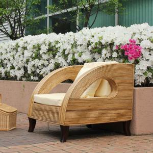 사라방드 몰디브 라운드형 내추럴 라탄1인용소파