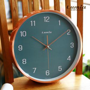 루미아 엠마 인테리어 모던 벽시계 / 그레이 R401 (로즈골드)