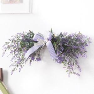 라벤더 조화 가랜드 베리 51cm 3컬러 인테리어 벽장식 벽걸이 현관 문 꾸미기 소품