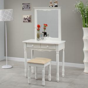 아리엘 원목도장 화장대 세트(의자포함)