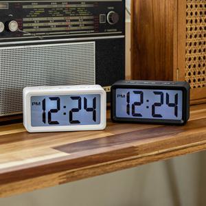 오리엔트 OT1582 디지털탁상시계 지정시간 라이트 화이트