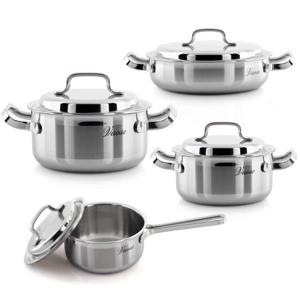 [세신 퀸센스]바오스 통3중 3PLY 스텐냄비 4종세트(편16,양20,24/전24)