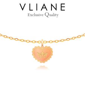 [브리앙] 14K 하트 왕관 아기 목걸이 (미아방지,돌잔치,돌선물)