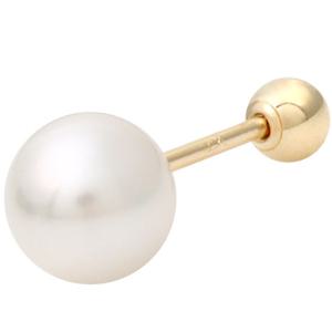 [미니아트] 14K 골드 6mm 진주 피어싱 귀걸이 TR112