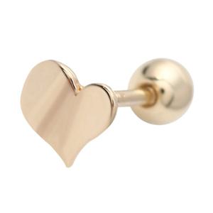 [미니아트] 14K 골드 하트 피어싱 귀걸이 TR132