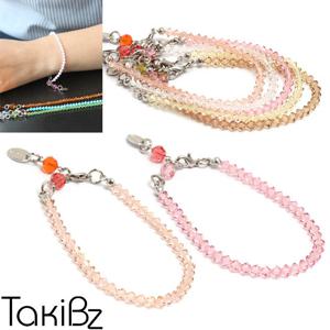 [타키비즈] Gradation 4mm크리스탈 팔찌-Pastel tone