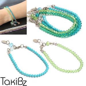 [타키비즈] Gradation 4mm크리스탈 팔찌-Blue tone