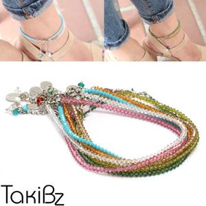 [타키비즈] Gradation 3mm크리스탈 발찌