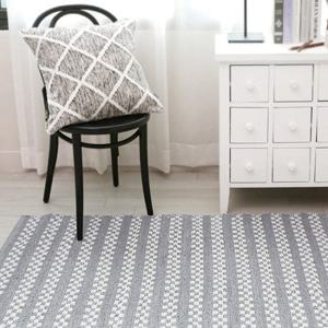 [한일카페트] PVC 큐브 스트라이프 다용도 러그 170x230