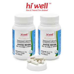 [하이웰] 해조칼슘 마그네슘 비타민D 120캡슐 2통