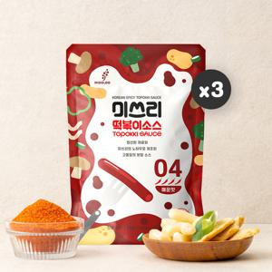 미쓰리 떡볶이소스 4단계 매운맛 50gx3개