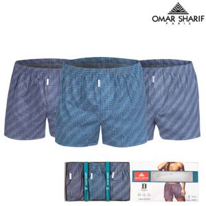 [오마샤리프] 남성 30수 순면 트렁크 코튼 사각팬티 3매