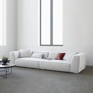 [버즈가구] 플렌체 4인용 워셔블 풀커버 패브릭소파 [BS9045-1]