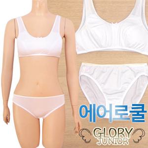 [글로리]주니어1단계 에어로쿨 브라팬티2종(GLB1514)70AA-85AA