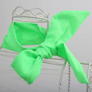 [엔비로라]와이어 헤어밴드- 형광 잔돗드 NBB709