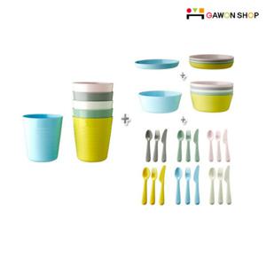 이케아 KALAS 유아식기 풀세트(36pcs)/숟가락+포크+나이프+그릇+