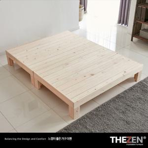 [더젠] 모비치707 고급편백나무 평상형원목침대3(퀸사이즈)