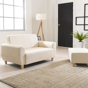 아로미가구 엘사 인조가죽 2인용소파 B타입+보조스툴