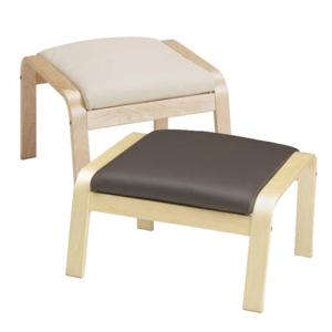 이케아 POANG 풋스툴 프레임+가죽커버