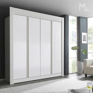 [모로] 에이런 밀키화이트 6자 장롱세트 옷장 장농 이불장