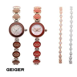 가이거 백화점AS 여성팔찌시계 5종택1 GE387/주얼리팔찌세트