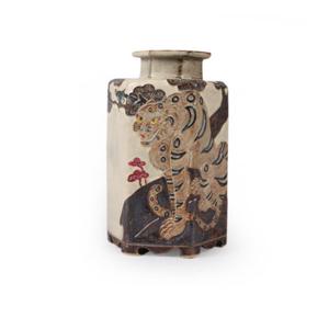 [박씨상방] 고분청 육각 까치와 호랑이 중