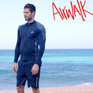 에어워크남성래쉬가드세트(집업+트렁크)YAWe5034_NV+LAWe0912_NV