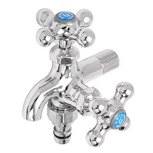 국산 두갈래 다용도꼭지/냉수, 온수용 수도꼭지 베란다 세탁기