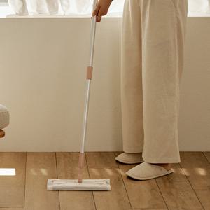 2단 길이조절 밀대 표준형 부직포 청소기 + 정전기 청소포 60매 세트