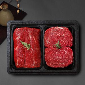 [오늘의소] 한우 1등급 정육모듬(불고기 400g+국거리 400g)