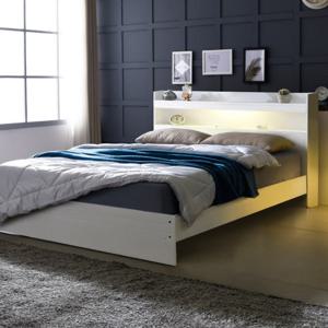 [크렌시아] 아너스 LED 일반형 침대 Q (PVC깔판) (매트제외)