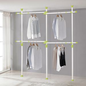 왕자 프레시4단행거_라이트그린/헹거/고정식행거/옷걸이행거